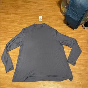 super soft blue turtleneck